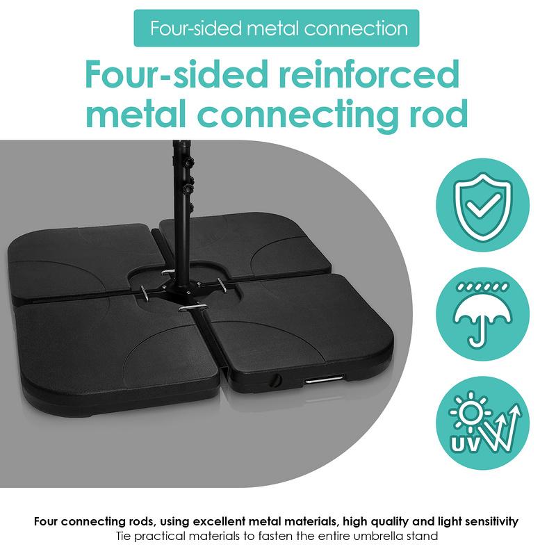 Parasol Foot Parasol Parasoliage Soporter Garden Parasol Llenado 100 Kg