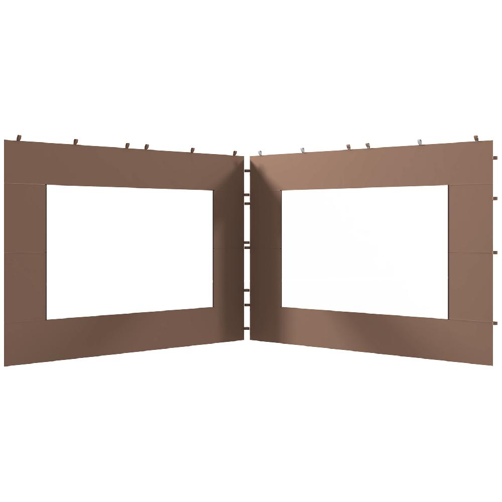 Paredes para Carpa OUTSUNNY Tela Oxford Marrón 295x195 cm 84C-490V00BN