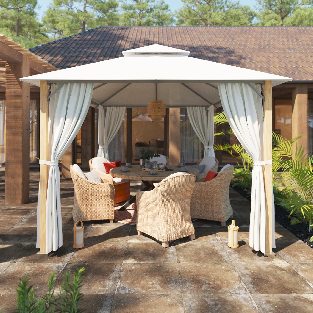 Pérgola Aluminio NATERIAL Ágora Blanco 301x401 Cm