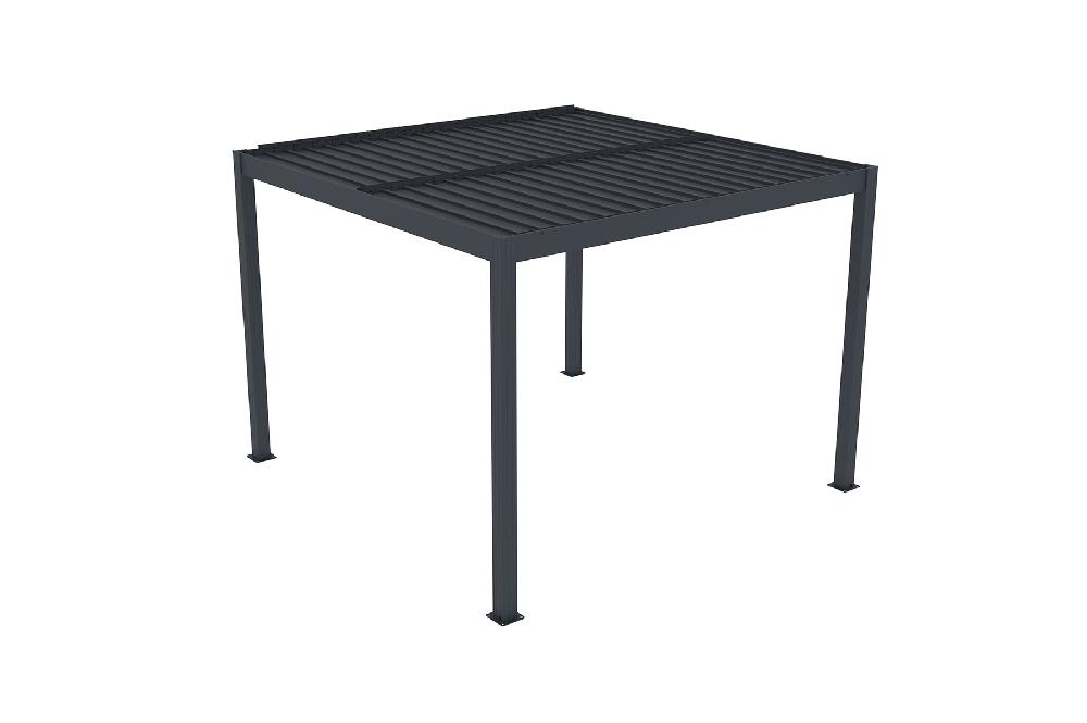 Pérgola Bioclimática De Aluminio SANTA 3m X 3m Gris Antracita