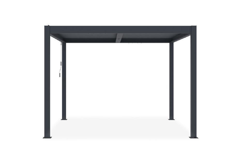 Pérgola Bioclimática De Aluminio SANTA 3m X 3m Gris Antracita