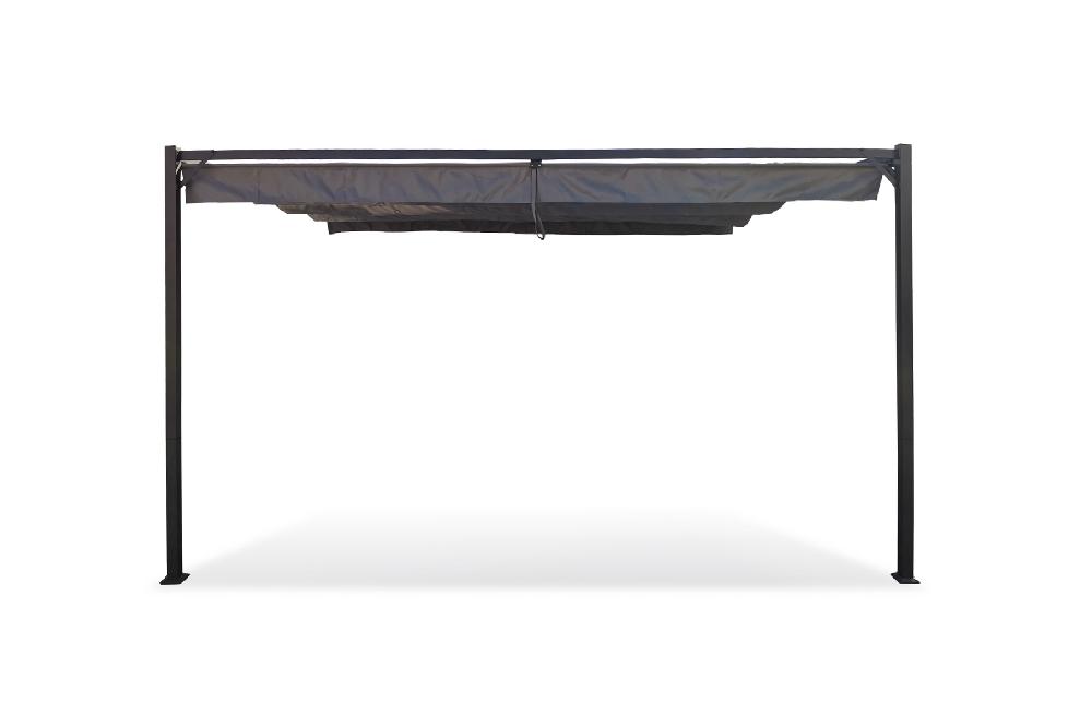 Pérgola/Cenador Adosado NOOSA 4m X 3m Gris Claro