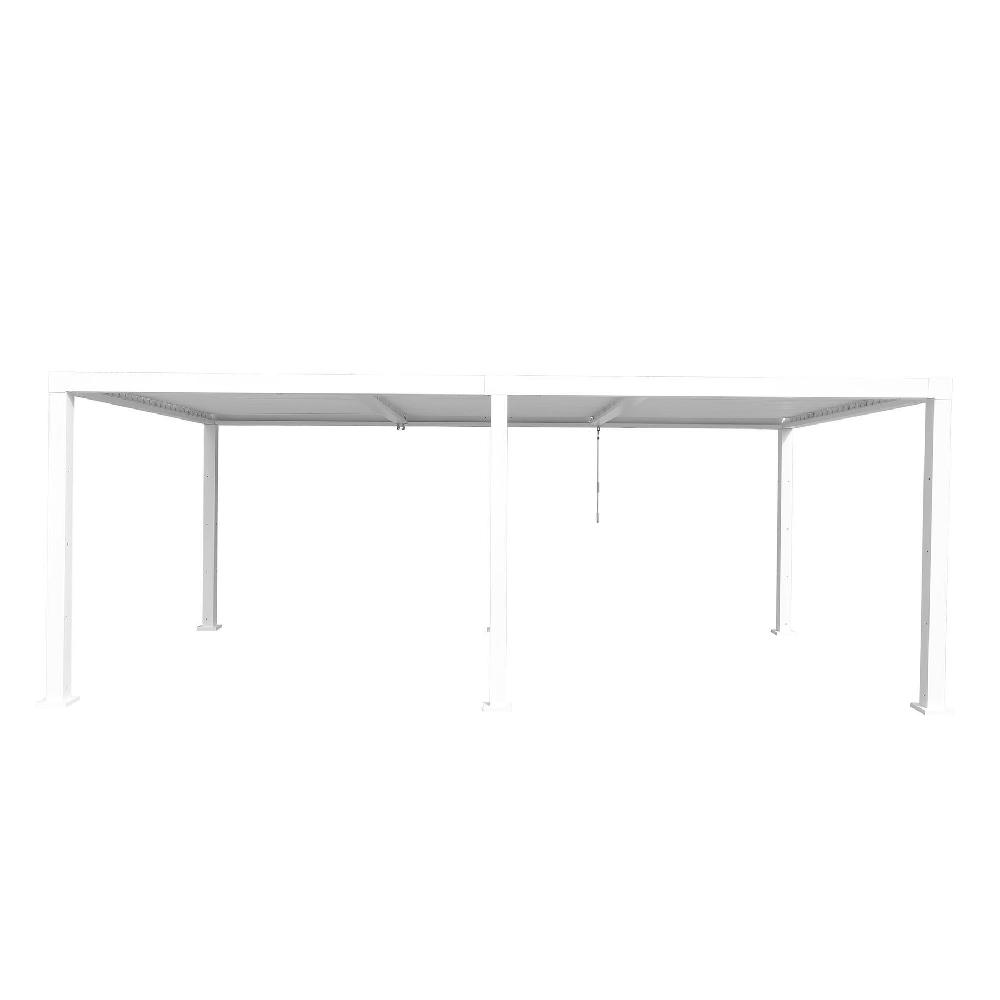 Pérgola De Aluminio NATERIAL Clima Bio Blanca De 313x614 Cm