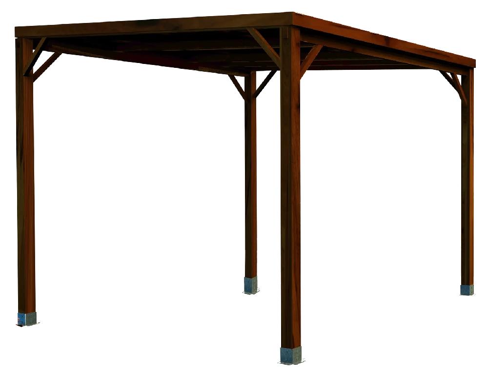 Pérgola De Madera Aitana Marrón De 300x300 Cm