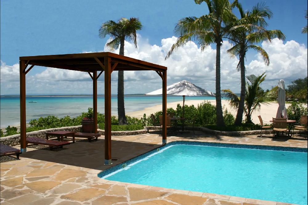 Pérgola de madera Aitana marrón de 300x300 cm