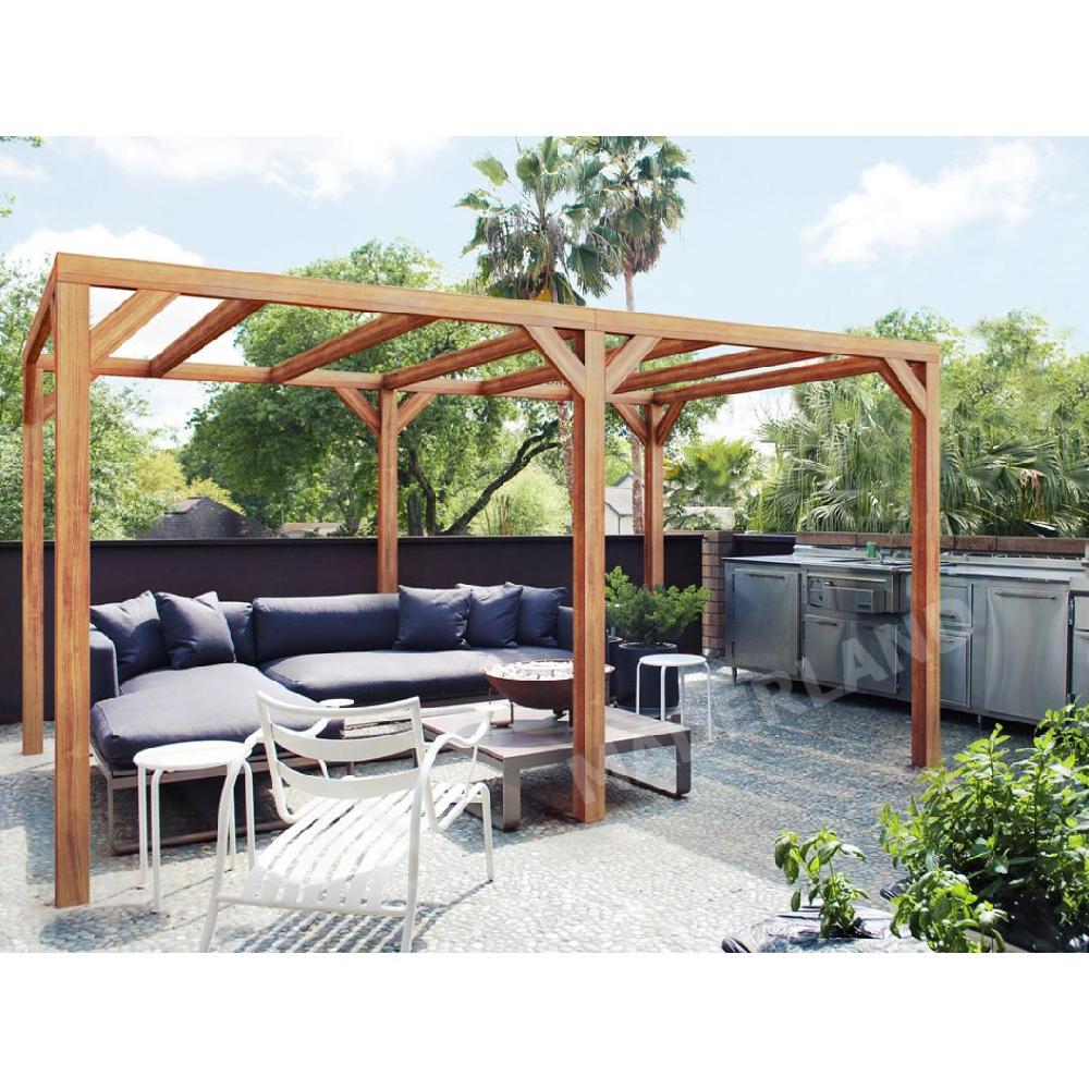 Pérgola Madera FUENGIROLA • 500x300 Cm • Resistente • Entrega Gratis