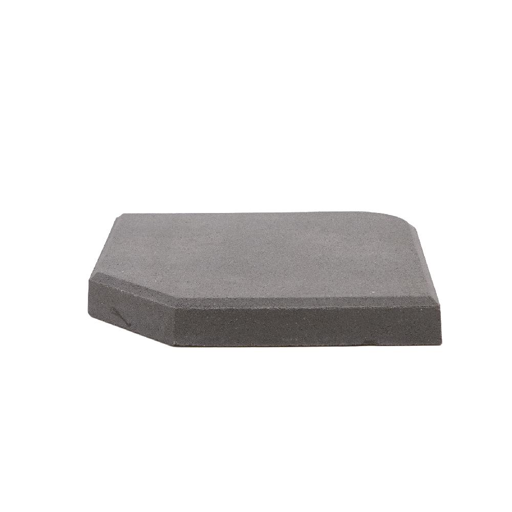 Pie De Parasol (1/4) Cuadrado De Hormigón De 25 Kg Antracita