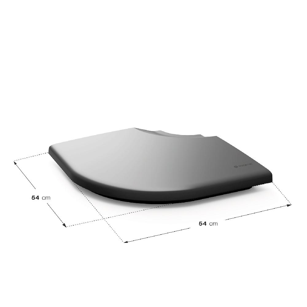 Pie De Parasol (1/4) Cuadrado De Hormigón De 35 Kg Antracita