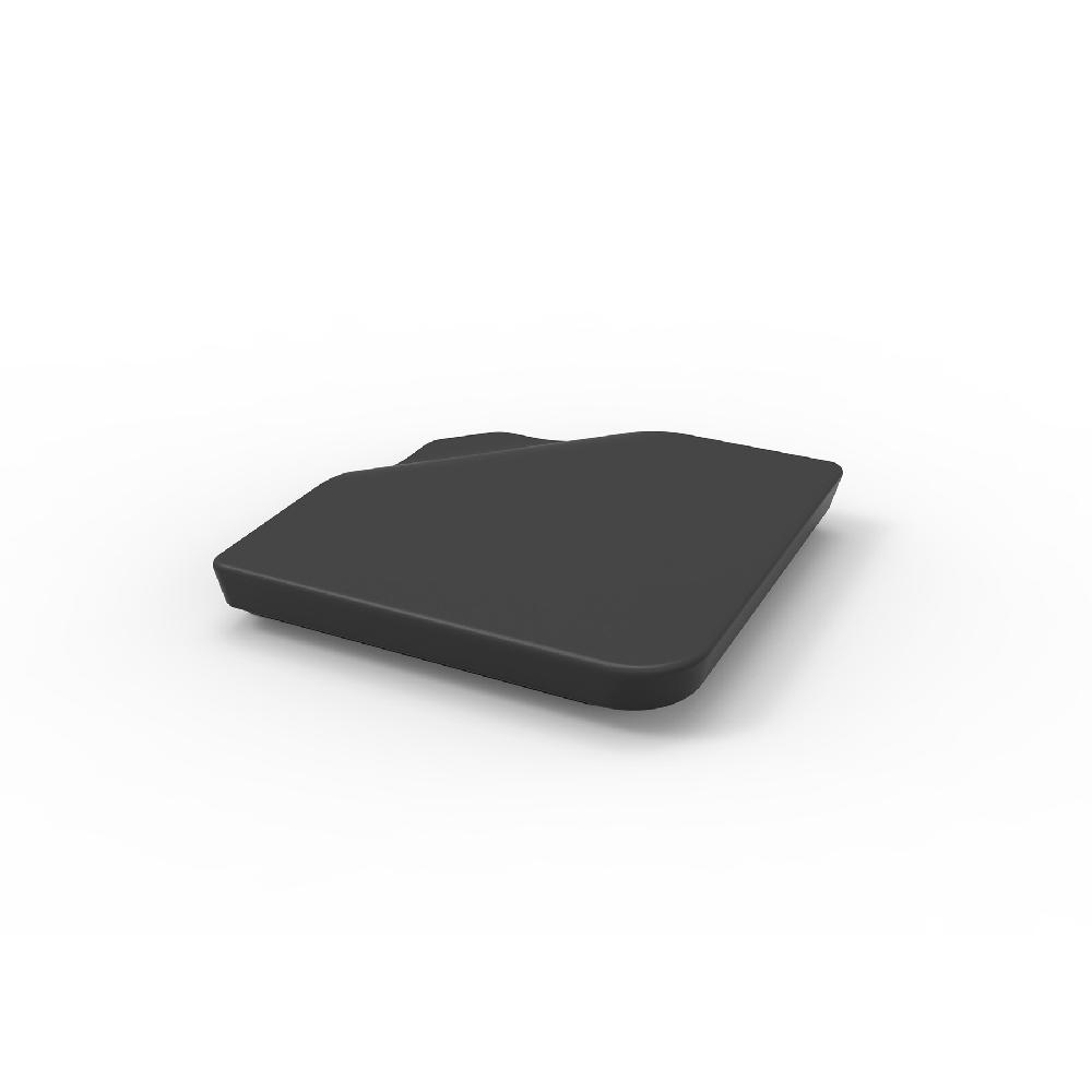 Pie de parasol (1/4) cuadrado de polietileno de 20-32 kg antracita