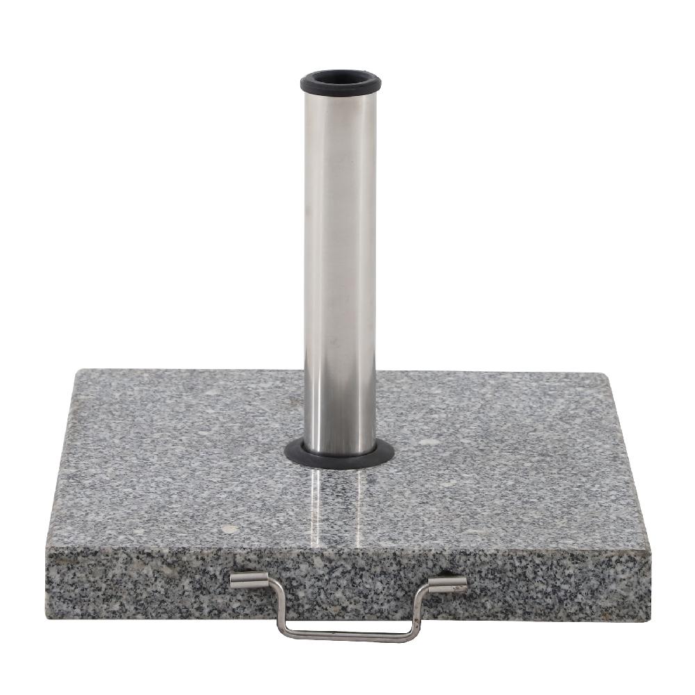 Pie de parasol cuadrado de granito de 30 kg