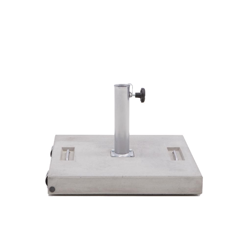 Pie De Parasol Cuadrado De Hormigón Con Ruedas De 48.5 Kg