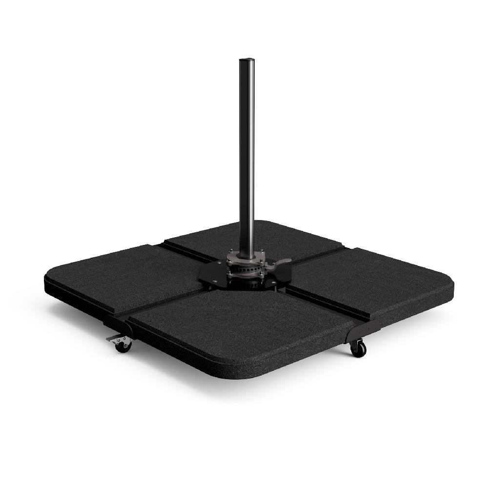 Pie De Parasol Cuadrado De Hormigón De 25 Kg Antracita