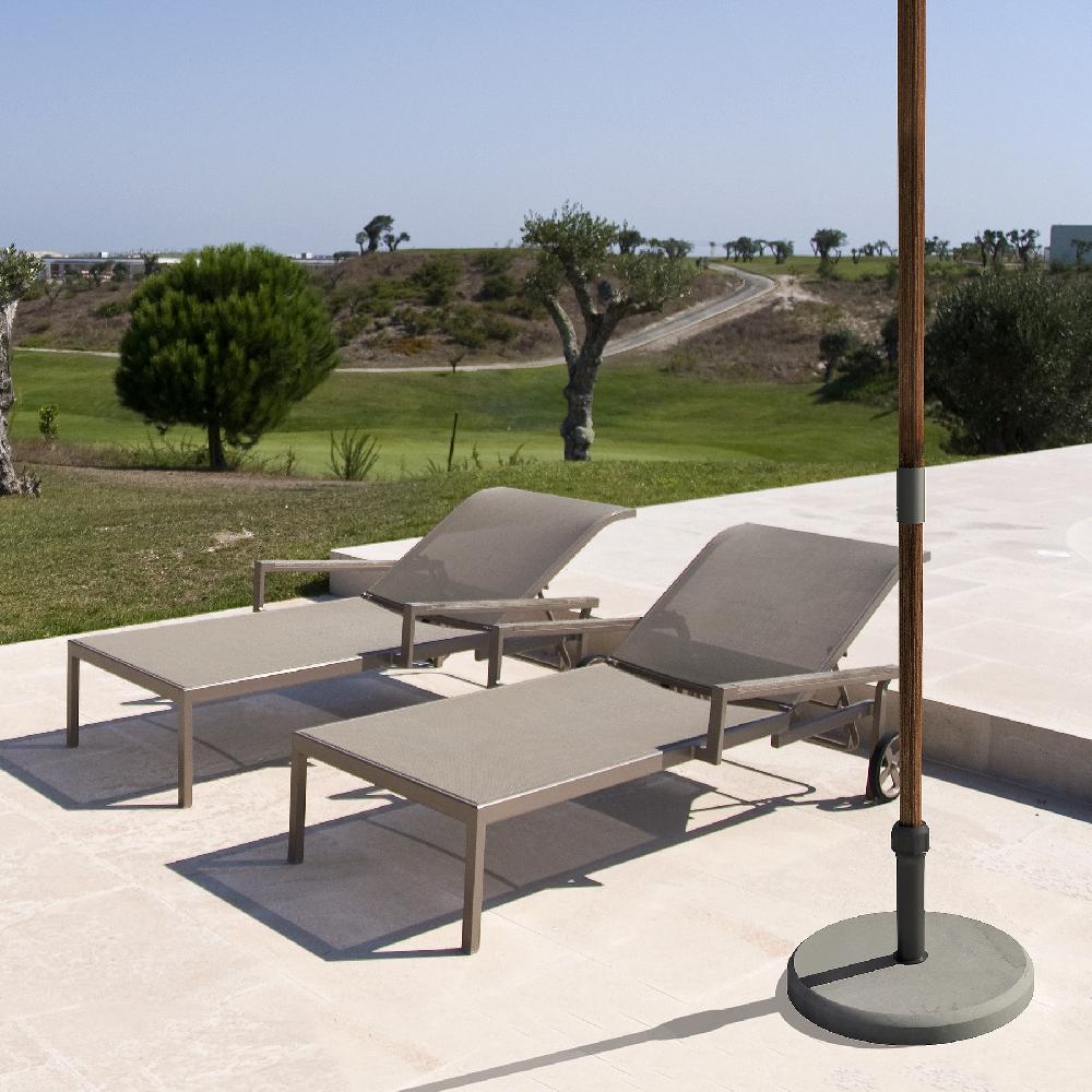 Pie De Parasol De Hormigón Gris Halter 30 Kg