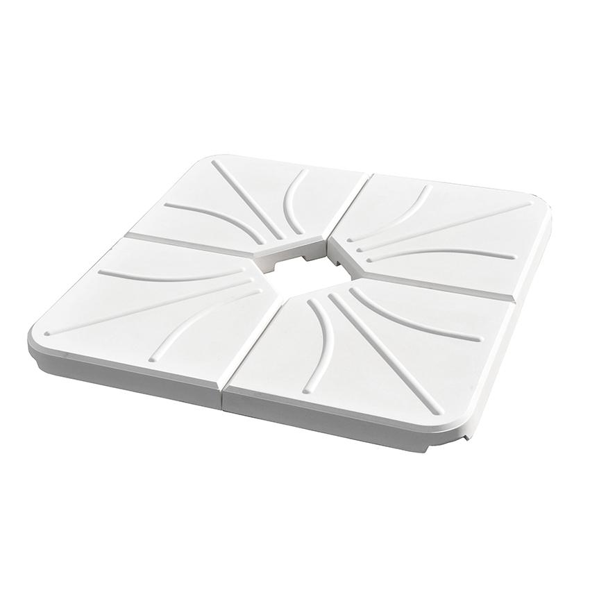 Pie De Parasol Gomo Cuadrado De Cemento De 26 Kg