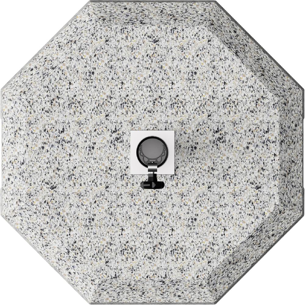 Pie De Parasol Inumbra Octogonal De Granito 37 Kg