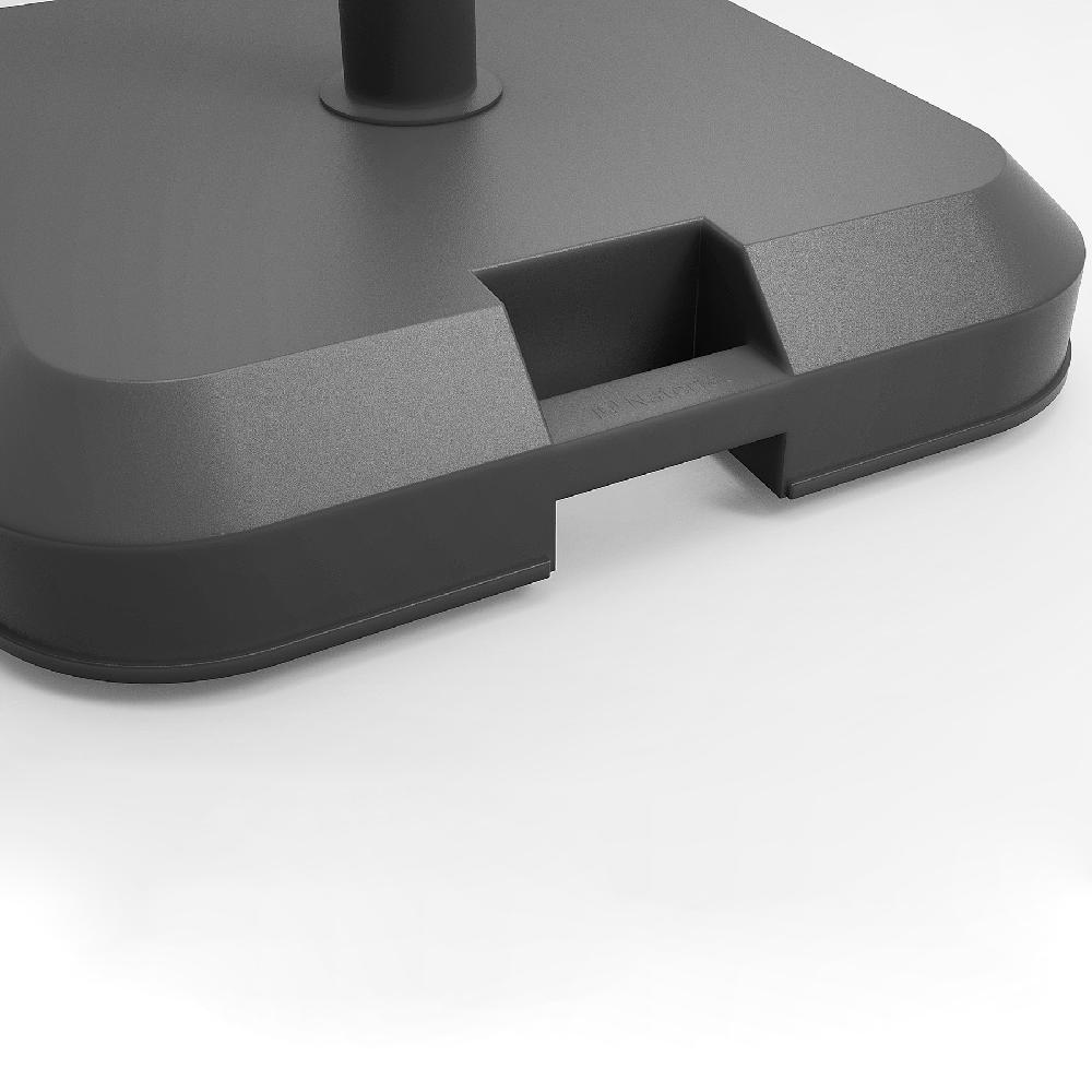 Pie De Parasol Rectangular De Hormigón Con Ruedas De 39 Kg Antracita