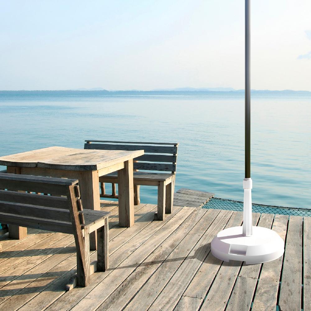 Pie De Parasol Redondo De Polipropileno De 17 Kg