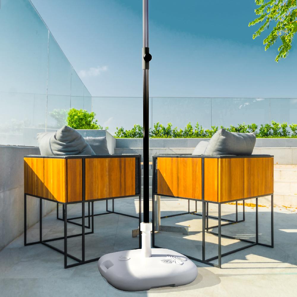 Pie De Parasol Rellenable Papilon Blanco 16L