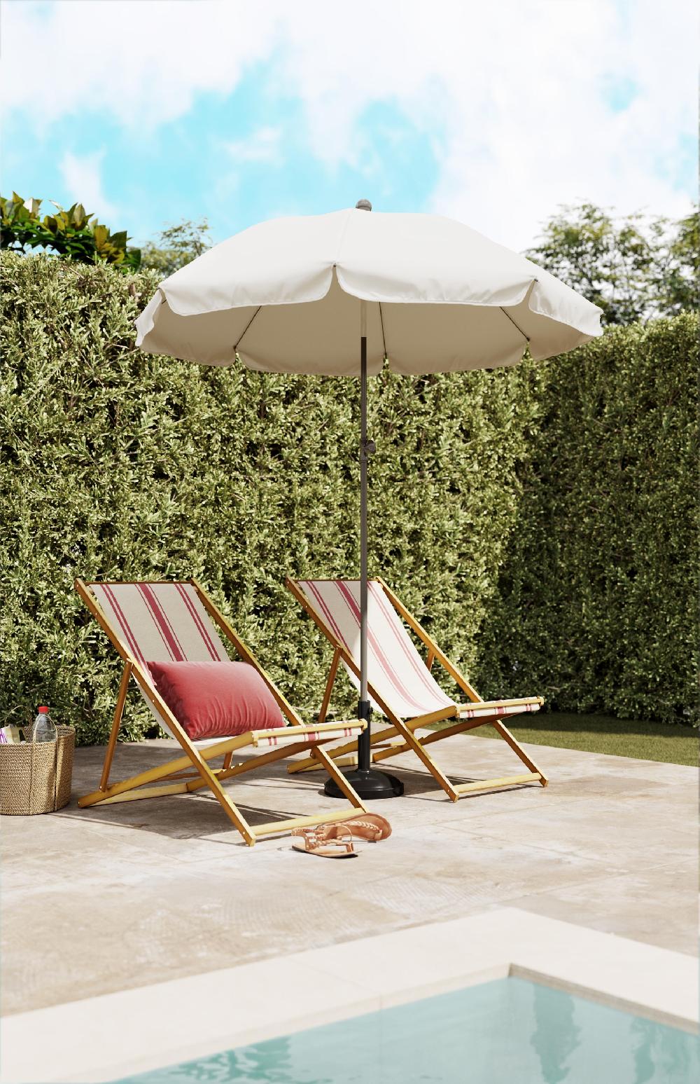 Pie De Parasol Siro Redondo De Cemento De 35 Kg