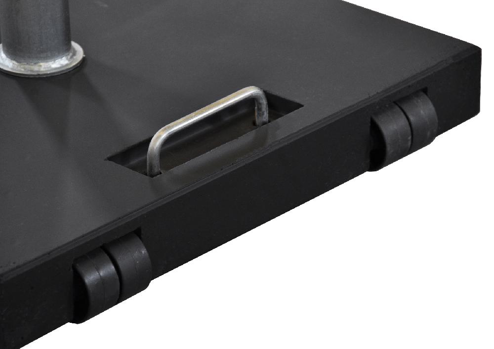 Pie De Parasol Stealth Cuadrado De Hormigón De 47 Kg