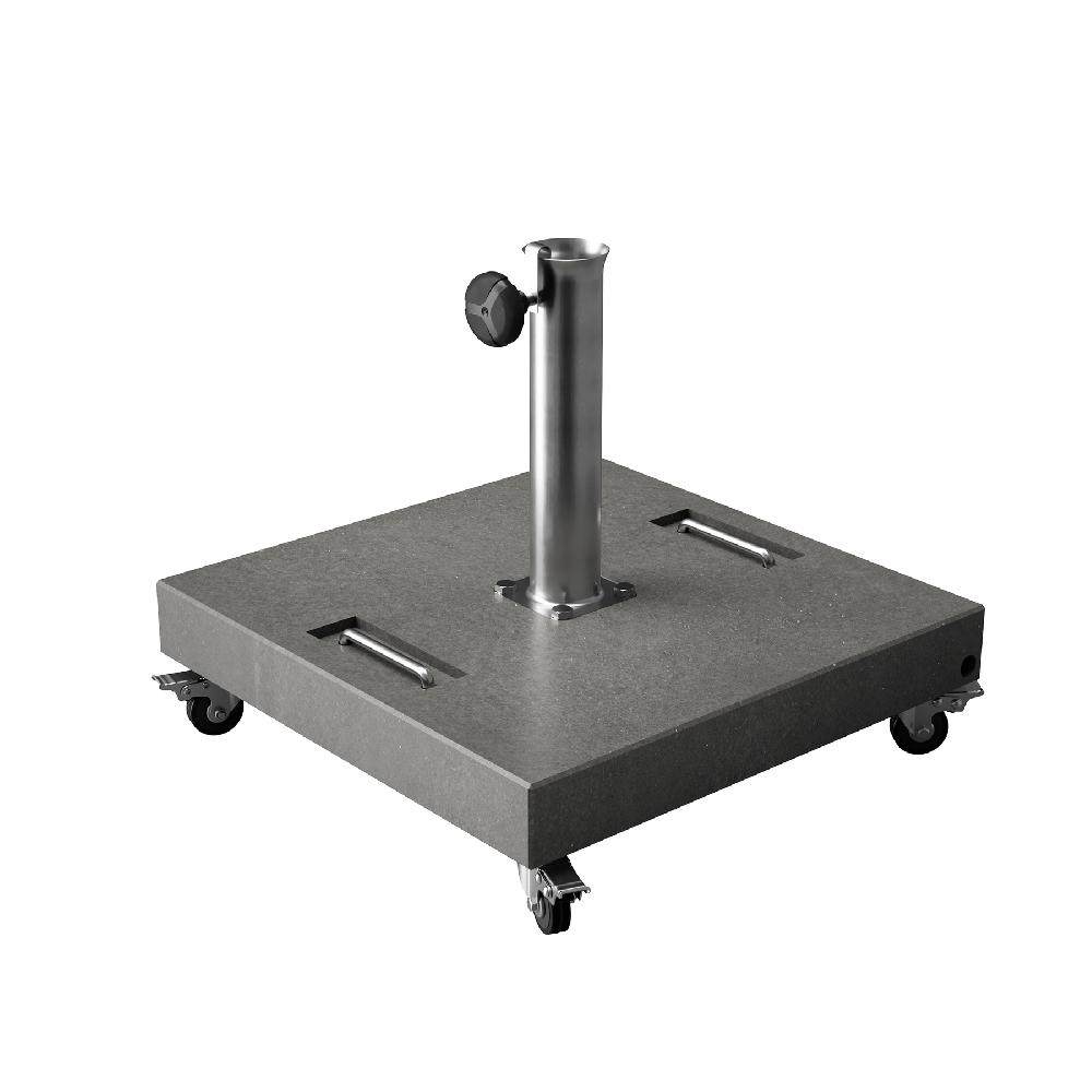 Pie de parasol Stealth cuadrado de hormigón de 50 kg