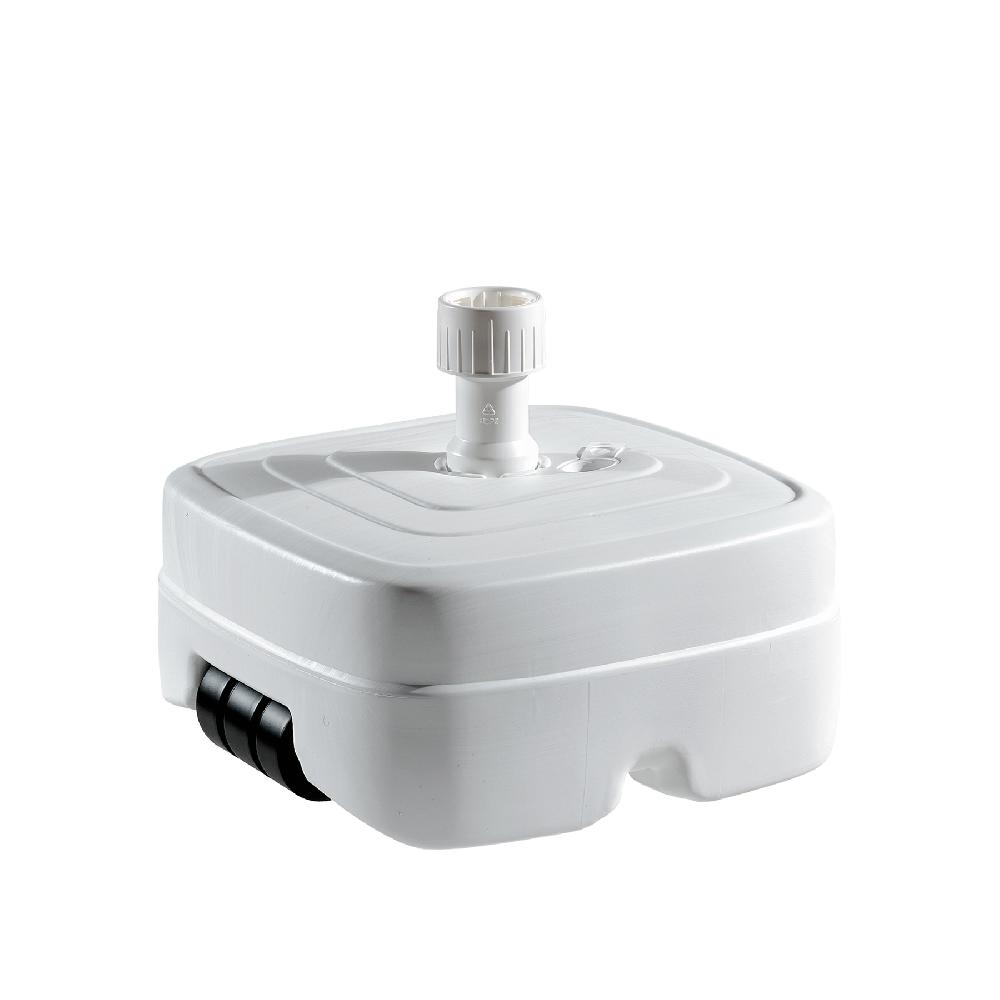 Pie de parasol Troia cuadrado polipropileno de 50 L