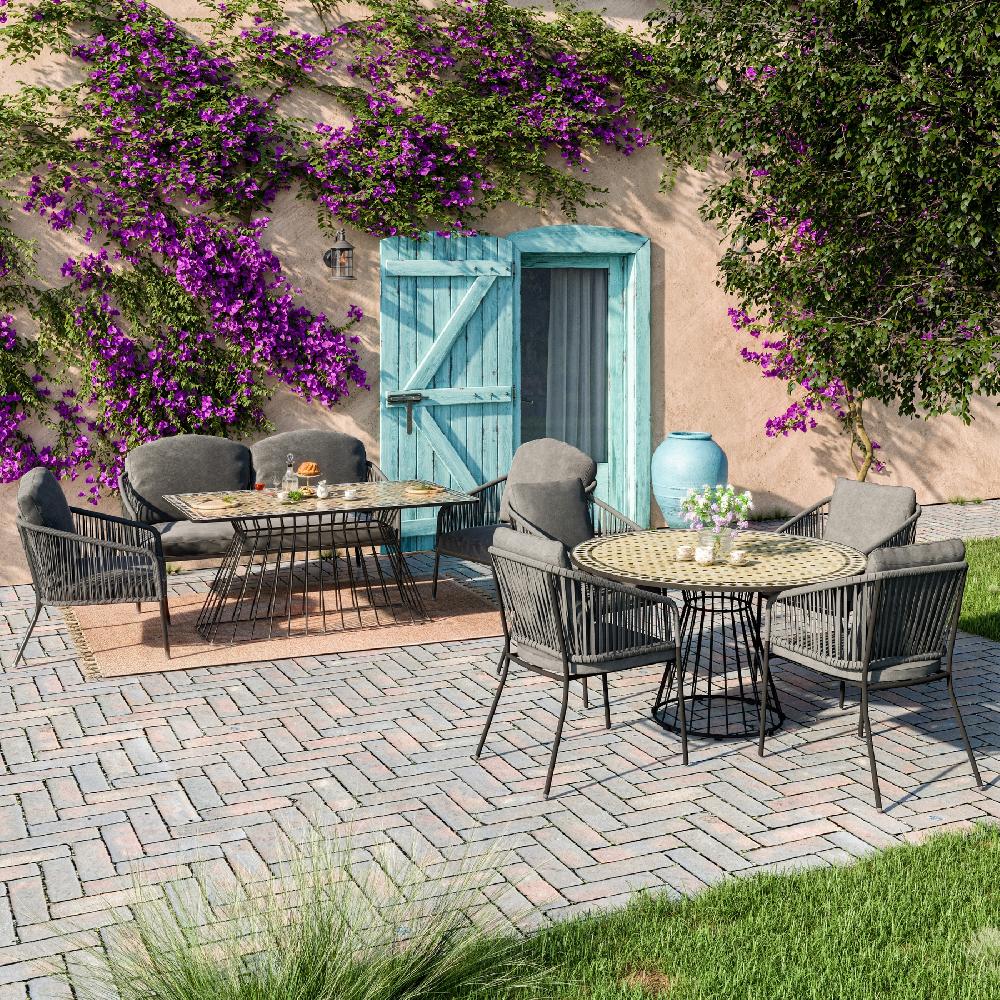 Pie Para Mesa De Exterior Alhambra Para 120x60 Cm