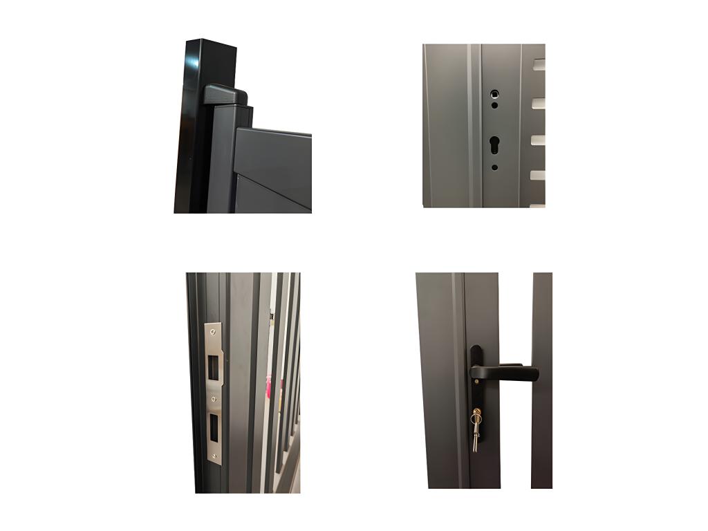 Portón De Aluminio Ancho 300 X Alt. 179 Cm Antracita LABRIT II