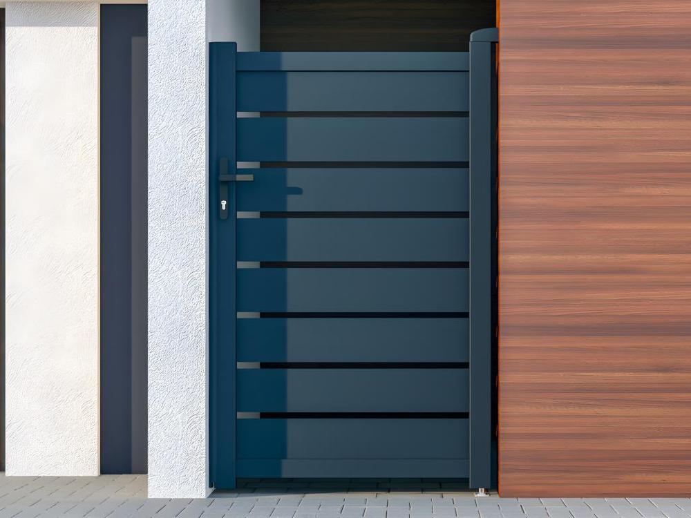 Portón de aluminio color antracita PRIMO - Ancho 100 x Alt. 166 cm