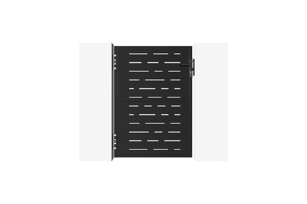 Portón De Hierro 1x1 4m NALI ARLBERG NEGRO MATE