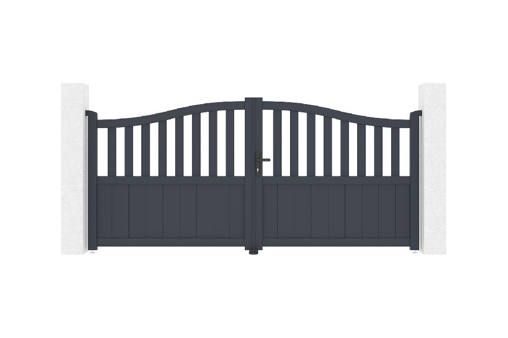 Portón Eléctrico Batiente 3x1 4m MEIJE + HICKER B200 Motorización