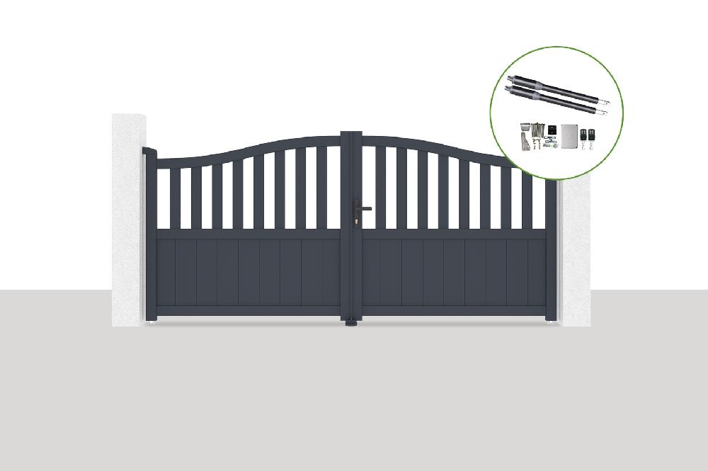 Portón eléctrico batiente 3x1 4m MEIJE + RANGER B150 motorización