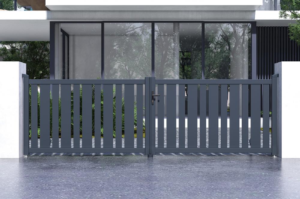 Portón Eléctrico Batiente 4x1 2m VEYMONT + Motorización HICKER B200