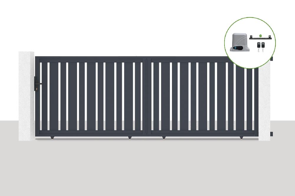 Portón eléctrico corredero 4x1 4m VEYMONT + RANGER C300 motorización