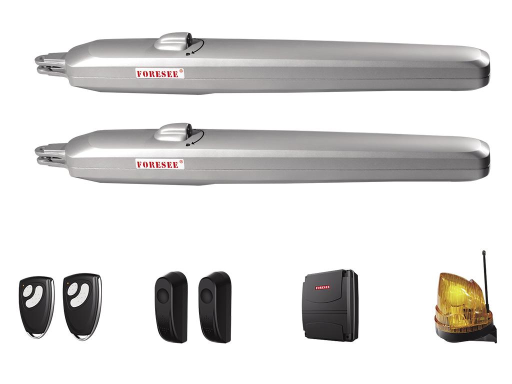 Portón Motorizado De Aluminio Color Antracita NAZARIO - Ancho 392 X Alt. 158 Cm