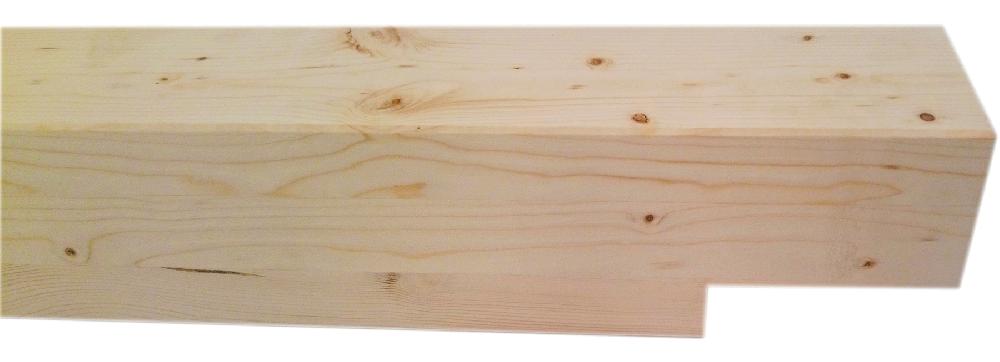 Poste laminado madera de abeto 12 x 240 x 12 cm Testa 6 x 12