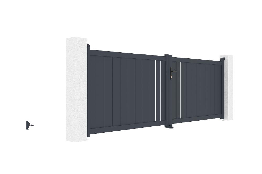 Puerta Batiente De Aluminio 3 5m GIONA 350B120