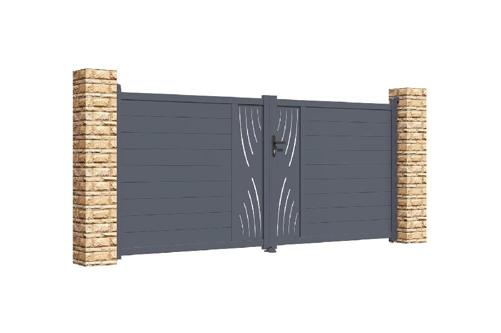 Puerta Batiente De Aluminio 3 5m VELETA 350B160