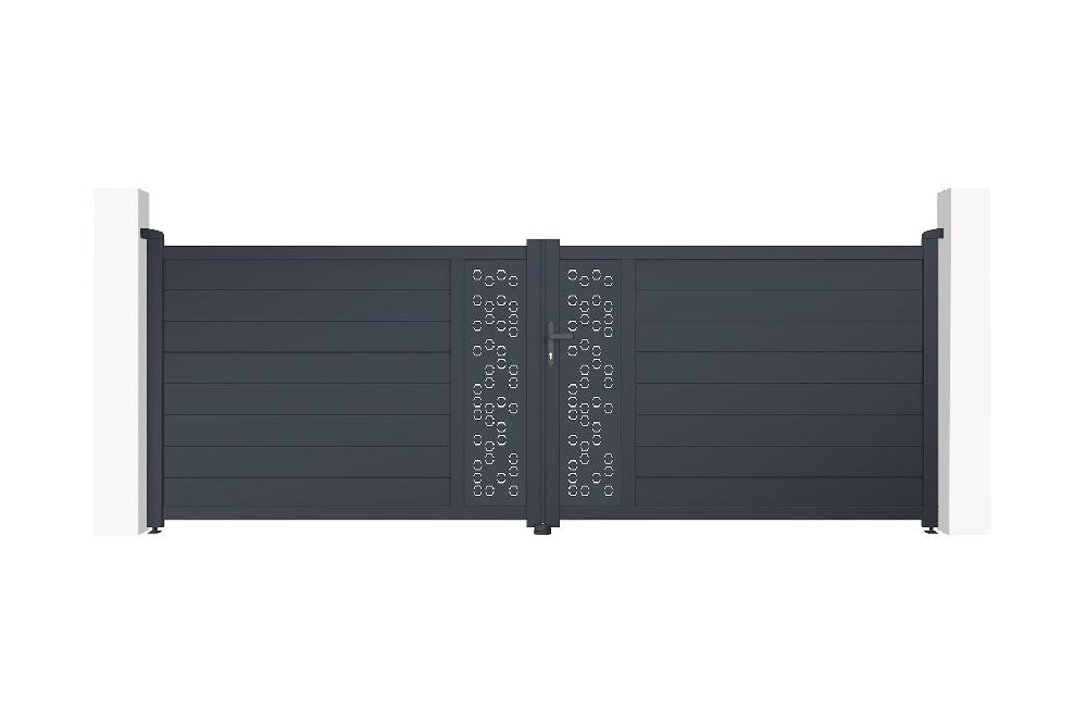 Puerta batiente de aluminio 4m ADULA 400B140