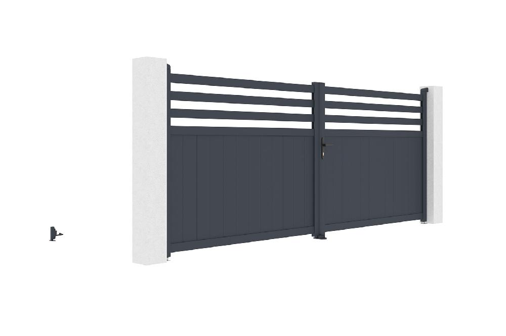 Puerta Batiente De Aluminio 4m NEVIS 400B160