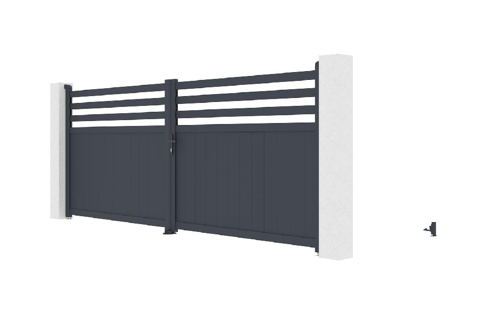 Puerta Batiente De Aluminio 4m NEVIS 400B160