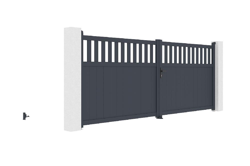 Puerta Batiente De Aluminio 4m SANTIS 400B160