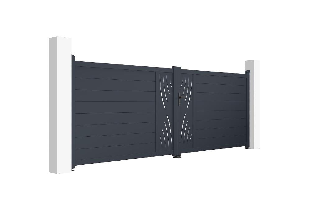 Puerta Batiente De Aluminio 4m VELETA 400B140