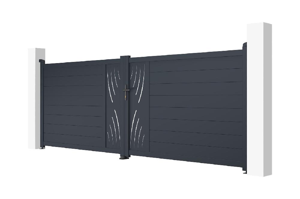 Puerta Batiente De Aluminio 4m VELETA 400B140