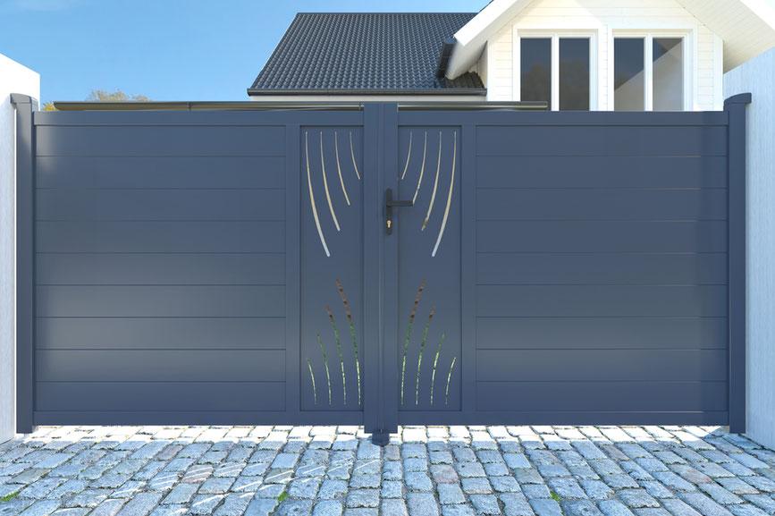 Puerta Batiente De Aluminio 4m VELETA 400B160