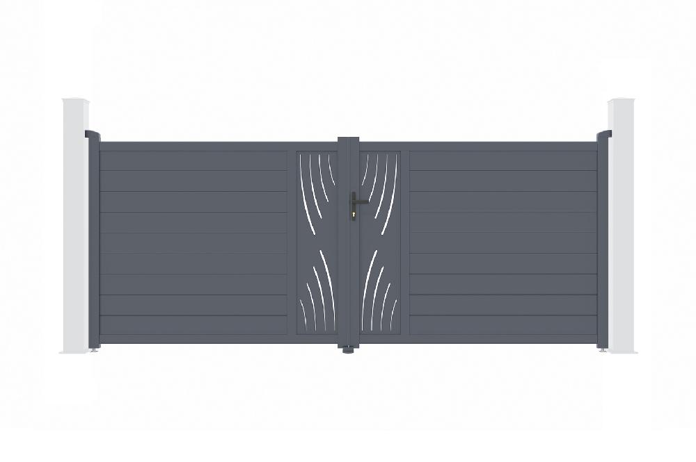 Puerta Batiente de aluminio 4m VELETA 400B160