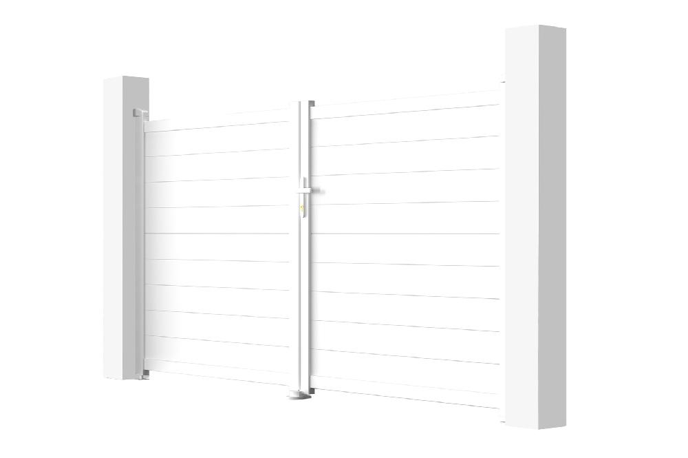 Puerta Batiente De Aluminio Soldado 3m EIGER 300B160 BLANCO