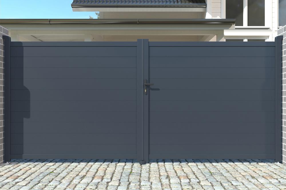 Puerta Batiente De Aluminio Soldado 3m EIGER 300B180