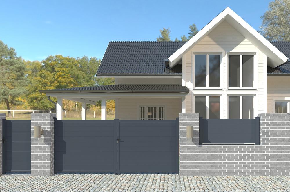 Puerta Batiente De Aluminio Soldado 3m EIGER 300B160