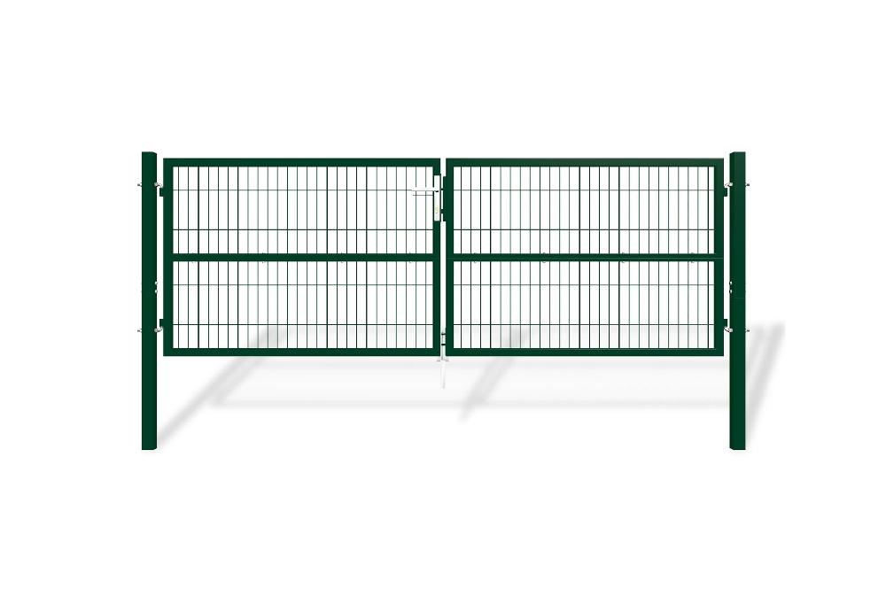 Puerta batiente de malla metálica 3m RAZO 300B100 Verde